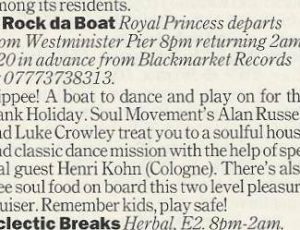 Time Out London April 30 – May 7 2003