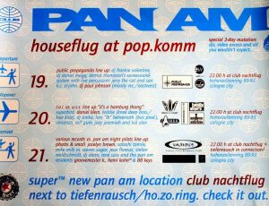 Pan Am Club, Popkomm 2000, Cologne